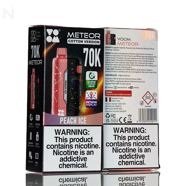 Voom Meteor 70K 70,000 Puffs Disposable Vape - 20mL - Menthol - Image 3