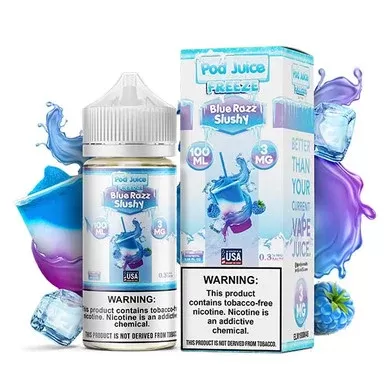 Pod Juice TFN Series 100mL – Blue Razz Slushy Freeze