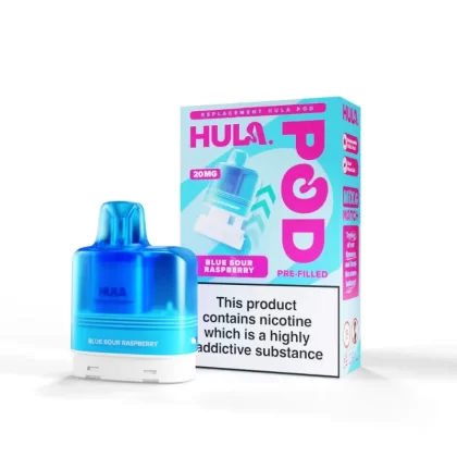 Hula Pre filled Replacement Pods - Nicotine Strength#20mg (Salt)~Flavour#Pineapple>Blue Sour Raspberry>Menthol>Cherry>Strawberry Kiwi>Watermelon>Double Apple>Cola>Kiwi Passionfruit Guava>Tri (43C327)