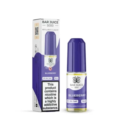 Bar Juice 5000 Salt Nicotine Blueberry 10mg & 20mg Salts - Vapourdays Co