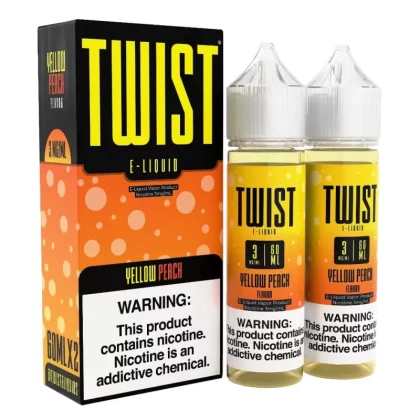 Twist e-Liquids Yellow Peach eJuice - 120mL (2x60mL); Vape Product, Vape Product; Twist eLiquids (279958)