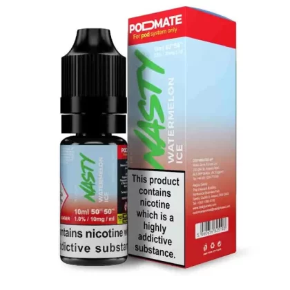 Nasty Pod Mate Salt Watermelon Ice Nic Salt E-Liquid - 10mg