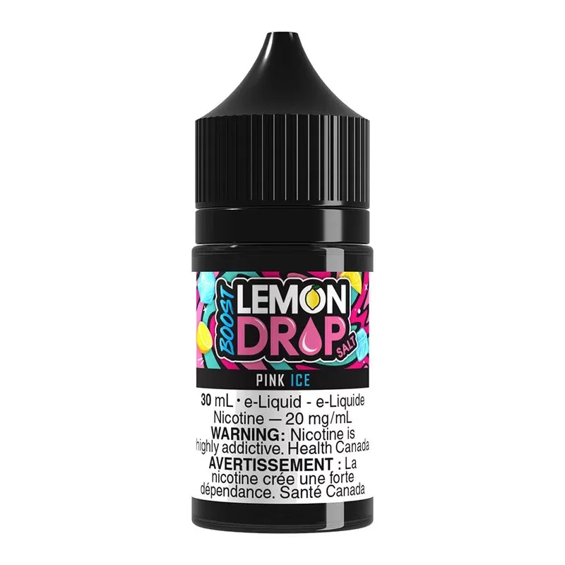Lemon Drop Boost Salt Nic E-Liquid – Pink Ice 30ml