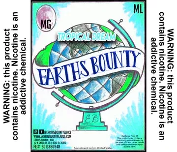 Earths Bounty – Tropical Dream 50/50 - N. level#0mg>3mg>6mg>12mg>18mg>24mg~Size#60ml>120ml