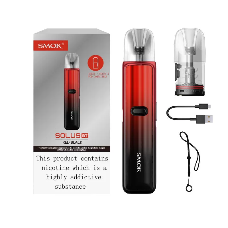 SMOK Solus GT Pod Kit 700mAh - Silver Carbon Fiber - Image 3