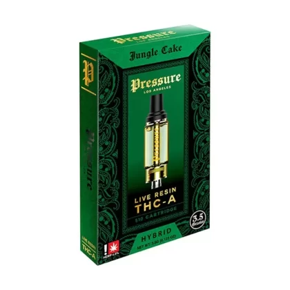 Pressure Live Resin Jungle Cake THC-A Cartridge – 3500mg - Option#Cartidge + E420 Battery (35% off)>Single Cart