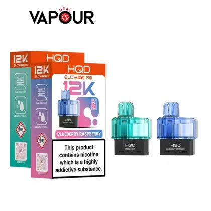 HQD Glow Pro 12K Refill Pods - Fresh Mint