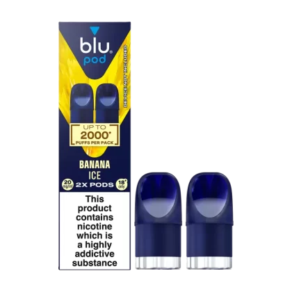 Banana Ice Blu Bar Pods - 20mg - Vape Product (BCE11E)