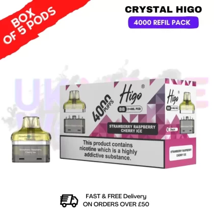 Rainbow Candy Crystal Higo 4000 REFIL Pods BOX OF 5