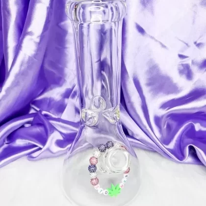 Purple Weed Leaf Bong Bracelet