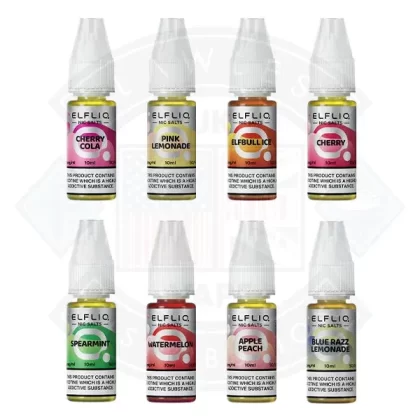Elfliq (5mg) – The Official ElfBar Nic Salt 10ml - Apple & Blackcurrant, Apple Peach