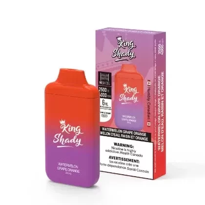King Disposable Vape – Nicotine Free – 10 ML – 5000 Puffs – Watermelon Grape Orange