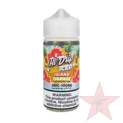 Hi Drip – Island Orange Iced – 100mL - Nicotine (mg)#3