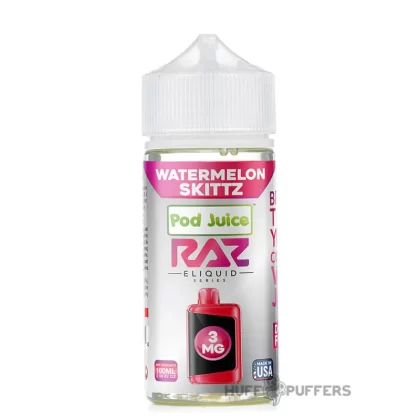 Pod Juice X Raz – Watermelon Skittz 100mL - Vape Product, Vape Product