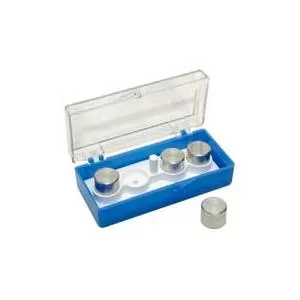 Plastic Box with JEOL 12.2 and 12.5mm SEM Cylinder Mount Specimen Holder