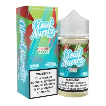 Cloud Nurdz Iced Cherry Apple TF Vape Juice 100ml - Eightvape