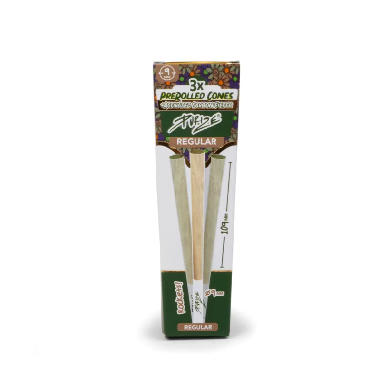 Purize Pre-Rolled Cones Regular – Charcoal Filter Cones (BOX 90 pcs) - Image 2
