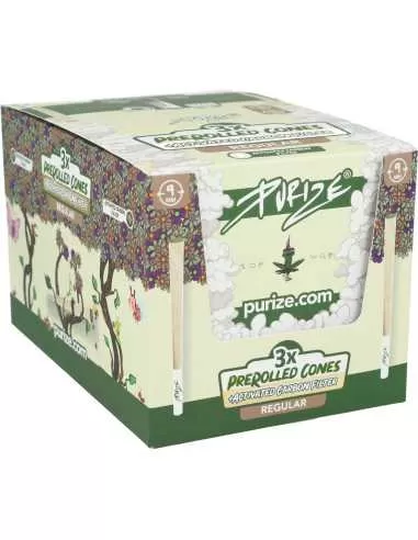 Purize Pre-Rolled Cones Regular – Charcoal Filter Cones (BOX 90 pcs) - Image 3