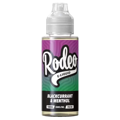 Rodeo Blackcurrant & Menthol Short Fill - 100ml - NIC SALT SHOTS (+£1.99)