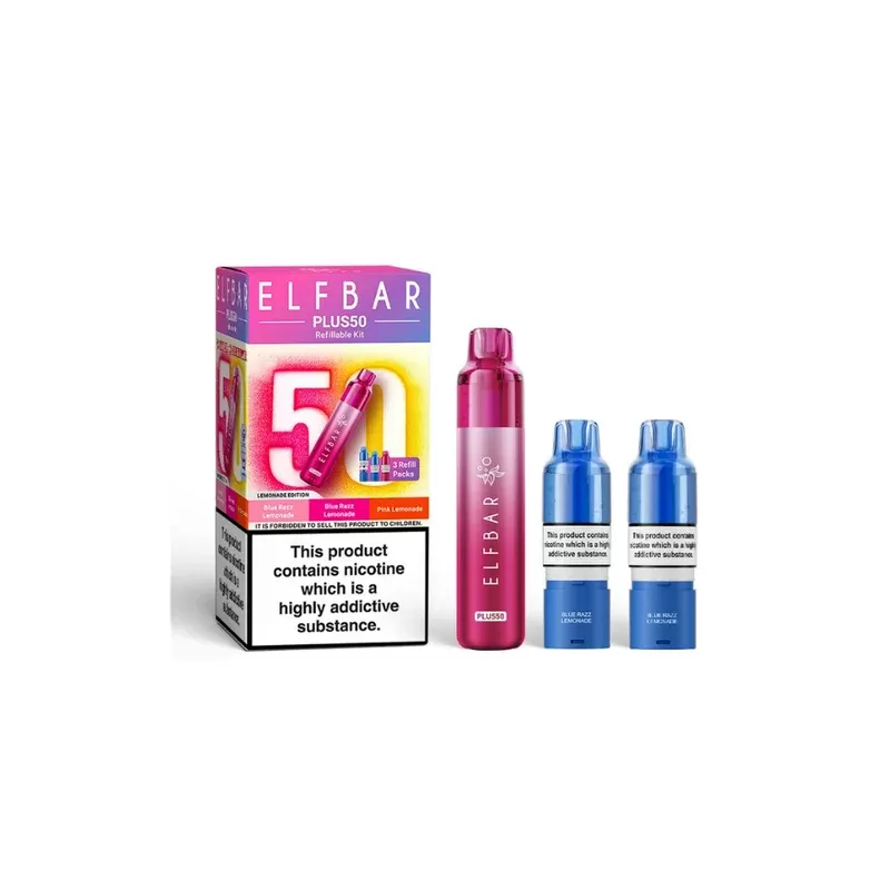 ELF BAR Plus 50 Prefilled Pod Kit Lemonade Edition - Strength#20mg