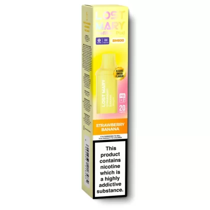 Strawberry Banana BM600 Pods by Lost Mary - Ecigarettedirect Co