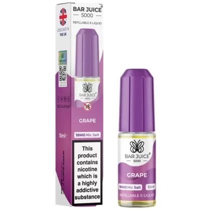Grape Nic Salt E-Liquid by Bar Juice 5000 (10ml) - 20mg