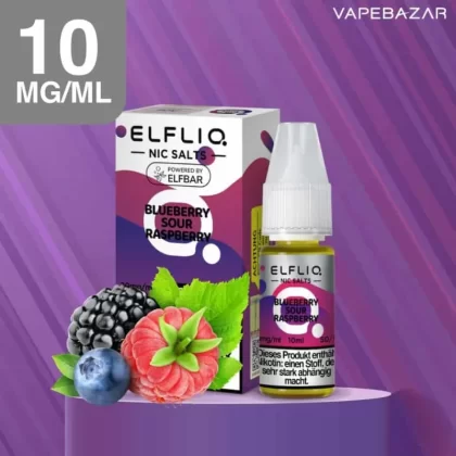 Elfliq Nikotinsalz Liquid 10ml – Blueberry Sour Raspberry 10mg/ml Nikotin