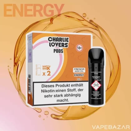 Charlie Lovers Pods – Energy (2er Pack) - 20mg/ml, 10mg/ml; Vape Product