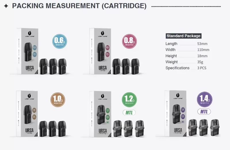 Lost Vape Ursa Nano 2 Pod Kit 900mAh 2.5ml - Icy Space - Image 3