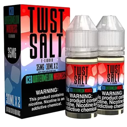 Iced Watermelon Madness by Twist Salt 60ml (2x30ml) - Vape Product, Vape Product