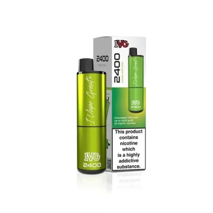 Lemon & Lime IVG 2400 Puffs Disposable Vape – IVG 2400