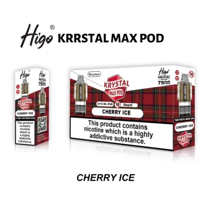 Higo Krystal Max 7500 Prefilled Pods - Box of 10 - Banana Ice
