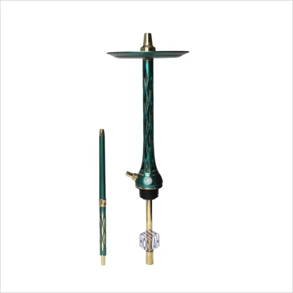 Shisha BladeHookah One M Green-Gold - BladeHookah / Uszczelka / Dyfuzor / Talerzyk / Ustnik / Aluminium / Zielony