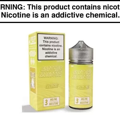 BANANA CUSTARD BY CUSTARD MONSTER 100ML - Vapejuice