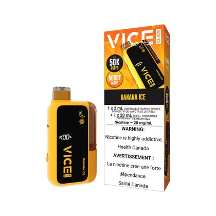 VICE CLICK 50K Disposable Vape - Banana Ice / 20MG