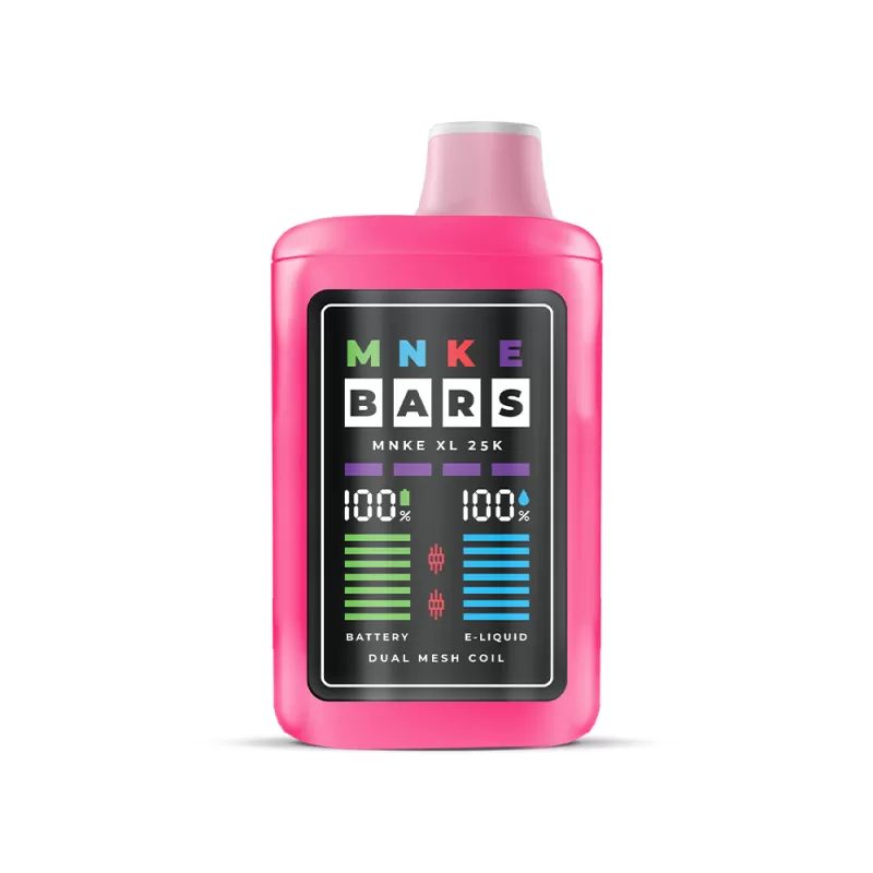 MNKE Bars XL 25K Zero Nicotine Disposable - 25,000 Puffs *** - Grape Iced - Image 3