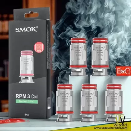 SMOK RPM 3 Coils Meshed 0.15ohm & Meshed 0.23ohm Replacement Coils – 5 PCS Per Pack - Vapewizarddxb