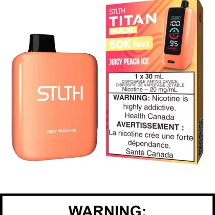 Juicy Peach Ice STLTH Titan Max Disposable Vape