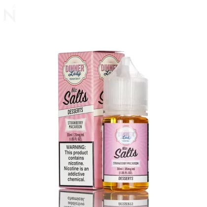Dinner Lady Salt - Strawberry Macaroon - 30ml - 50mg