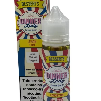 Dinner Lady – Lemon Tart - Strength#60ml - 3mg>60ml - 6mg>100ml - 3mg