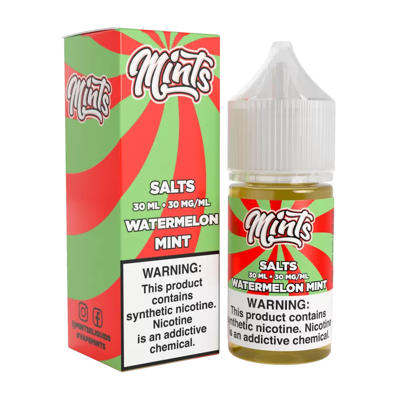 Mints Vape Co SALT - Watermelon Mint - 30ML E-Liquid - 50MG