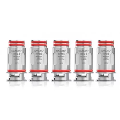 SMOK RPM 3 Series Coils - 5 Pack; 0.15 Ohm Mesh, 0.23 Ohm Mesh
