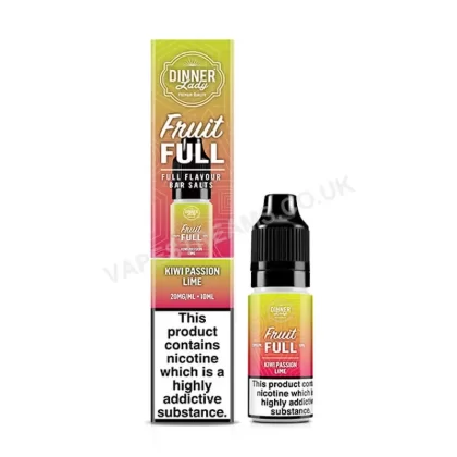 Dinner Lady Kiwi Passion Lime Fruit Full Nic Salt E-Liquid - Vapestreams Co
