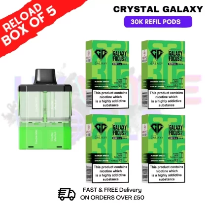 Summer Dream Crystal Galaxy 30K Replacement Pods Box Of 5