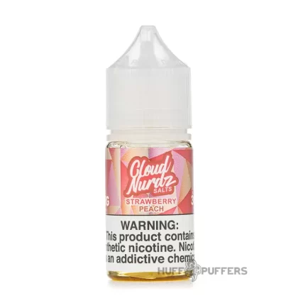 Cloud Nurdz Salts – Strawberry Peach 30mL - Nicotine Strength#25mg>50mg
