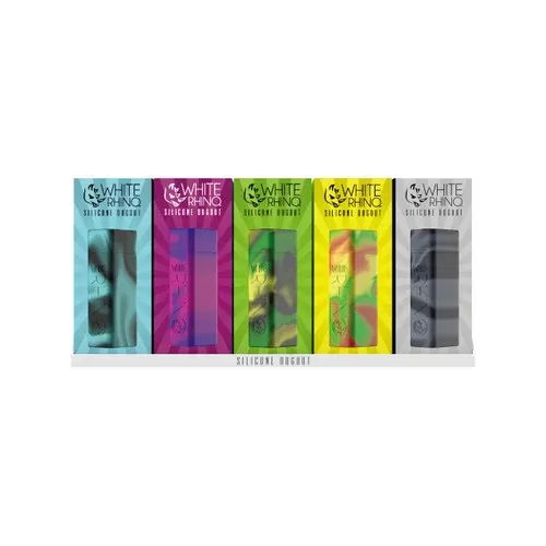 White Rhino Silicone Dugout Original – Assorted Colors (20 Count Display)