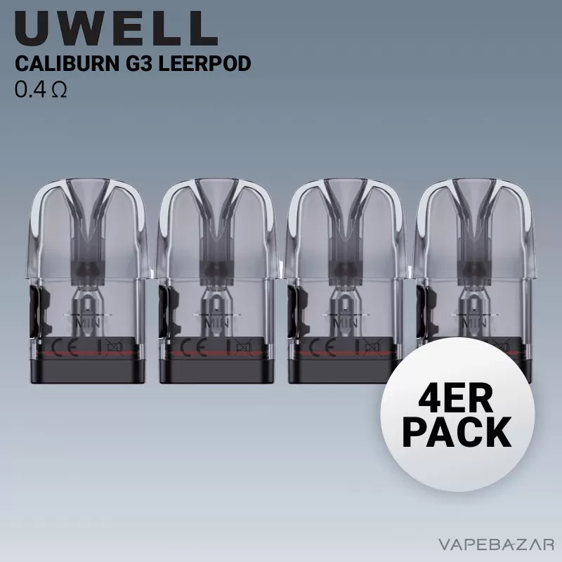 UWELL Caliburn G3 Refillable Pods – 0,4 Ohm - Vape Product