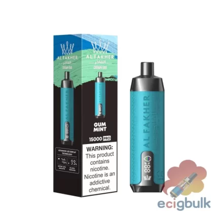 AlFakher Crown Bar 15000 Pro: 15K Puff Disposable Vape with USB-C