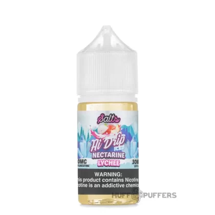 Hi-Drip Salts – Iced Nectarine Lychee 30mL - Nicotine Strength#20mg>50mg