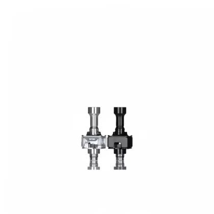 UNKWN Glitch Boro RBA – 4.7mm Chimney, MTL-DL Airflow - Stainless Steel/Clear Barrel, GLOOM (915DBC)